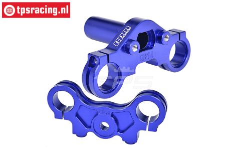 MX028-B PROMOTO Alu-Stuurplaat Blauw, Set