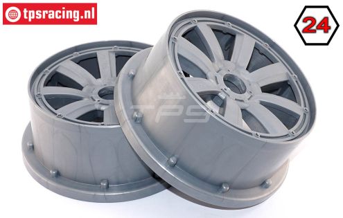 MM1300/60 MadMax Velgen Zilver Ø120-B60 mm, 2 st.