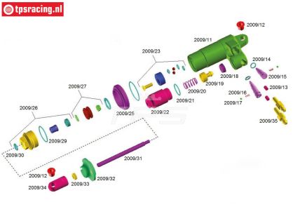 Bouwtekening Mecatech Click Schokdemper