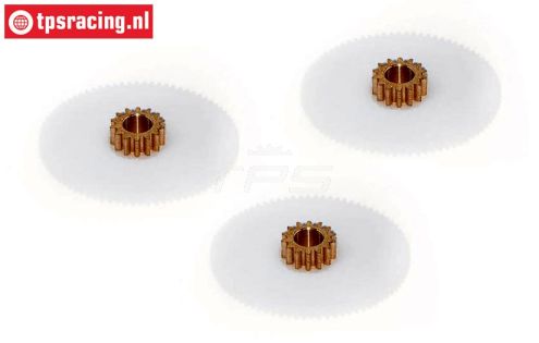 MU893297 Multiplex-Hitec 1e tandwiel, 3 st.