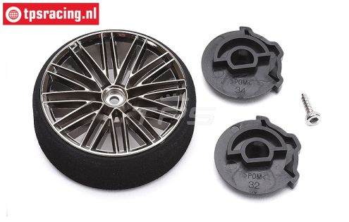 EBT3336 Futaba Stuurwiel Ø54 mm 7PX, Set