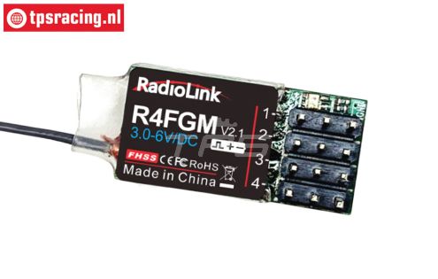 RADIOLINK R4FGM V2.1 2.4 Gig.MINI ontvanger, 1 st.