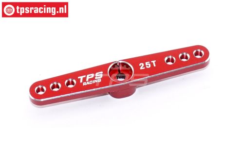 TPS0820/04 Aluminium Servo hevel 25T-L62 mm Rood, 1 st.