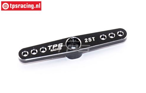 TPS0820/06 Aluminium Servo hevel 25T-L62 mm Zwart, 1 st.