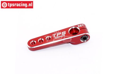 TPS0800/04 Aluminium Servo hevel 25T-L40 mm Rood, 1 st.