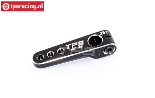 TPS0800/06 Aluminium Servo hevel 25T-L40 mm Zwart, 1 st.