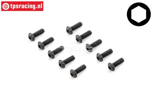 LOS235007 LOSI Inbus bolkop M4-L12, 10 st.