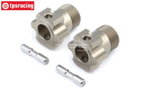 TLR352003 Alu-Spoor verbreding +2,5 mm 5B-5T-BWS, Set