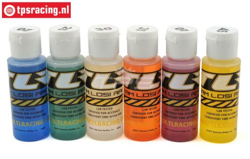 TLR74020 TLR Siliconen olie Sorti 50 ml, 6 st.