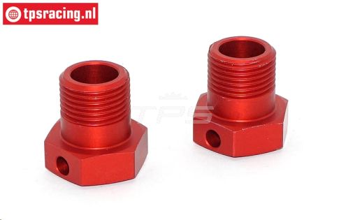 TPS0290 Wiel meenemer rood LOSI-BWS-TLR, 2 st.