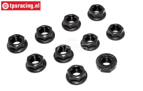 TPS6113 Stalen Borgmoer M6R Zwart, 10 st.