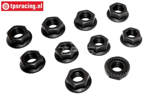 TPS6115 Stalen Borgmoer M8R Zwart, 10 st.