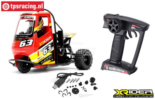 XR83001-01 X-Rider Flamingo Tricycle RTR Rood, Set