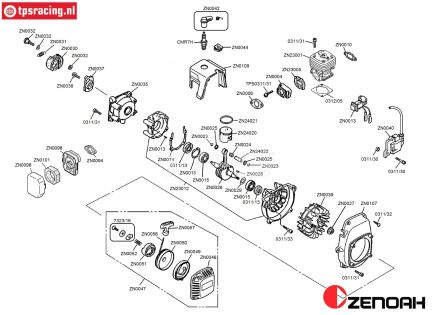 Bouwtekening Zenoah G230