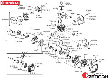 Bouwtekening Zenoah G320