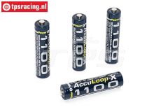 ACCUL1100 Acculoop-X AAA 1100 mAh 1,2 Volt, 4 st.