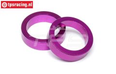 HPI86616 Tandwiel afstand ring Paars, 2 st.