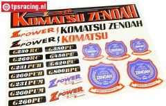 TPSKZ54 Stickers Komatsu Zenoah, 1 st
