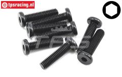 LOS255004 LOSI Inbus lage kop M5-L16 mm, 8 st.