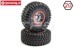 LOS45029 LOSI SR-Rey Maxxis Creepy Crawler op velgen, 2 st.