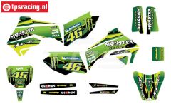 CS0980/20 PROMOTO stickers Rossi Monster Green, set