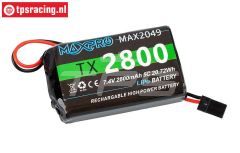 100031MAX2049 Maxpro 2S 2800 mAh LiPo accu, 1 st.