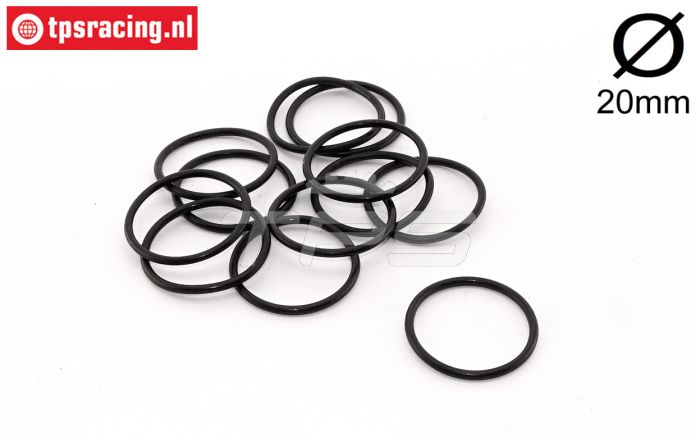FG7206/04 Schokdemper stelring O-ring Ø20 mm, 12 st.