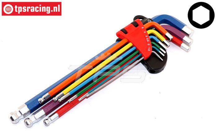 TPS2020/10 Inbus Sleutel set 1,5~10 mm, 9 st.