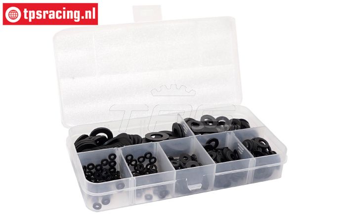 TPS1150/80 Nylon ringen assortiment M2~M8, 350 st.