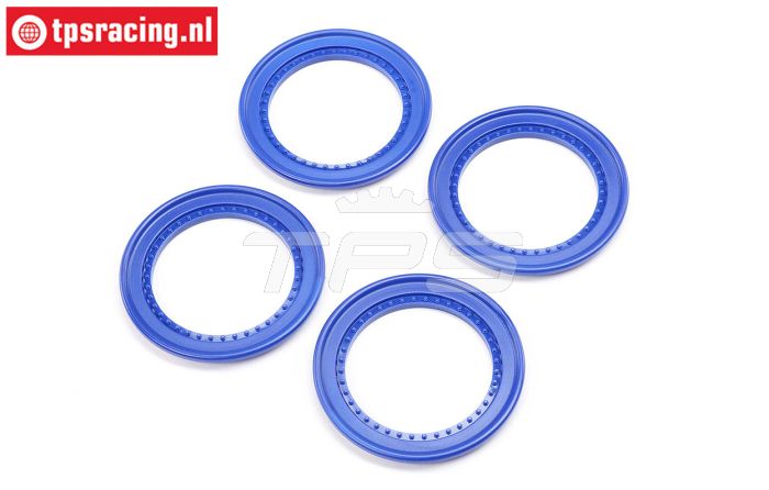 LOS-1821 LOSI LMT 2.0 Monster Truck Beadlock blauw, 4 st.