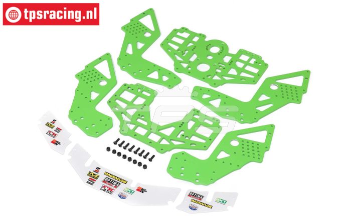 LOS-1826 LOSI LMT 2.0 Chassis platen groen, set