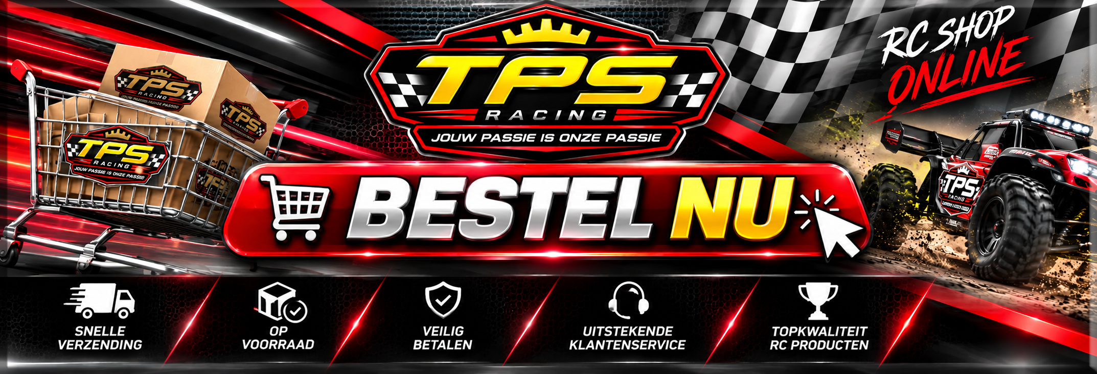 TPS Racing winkel en magazijn – RC-shop met deskundig advies en grote voorraad