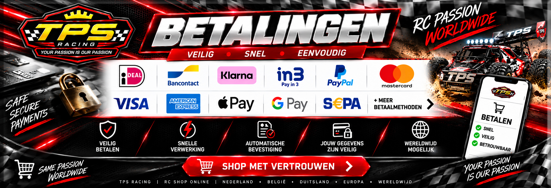 TPS Racing winkel en magazijn – RC-shop met deskundig advies en grote voorraad